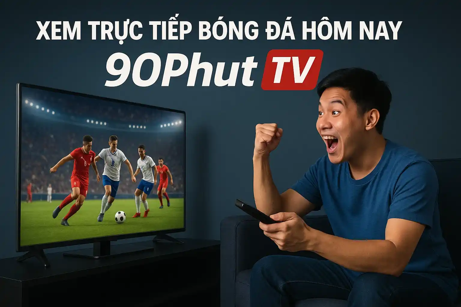 Xem trực tiếp bóng đá hôm nay trên 90phut tv