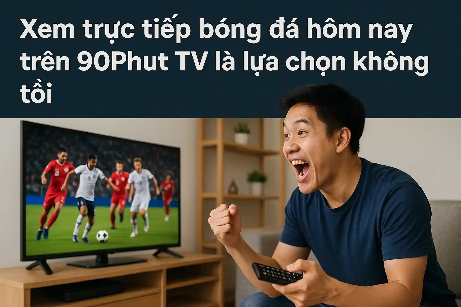 Xem trực tiếp bóng đá hôm nay trên 90Phut TV là lựa chọn không tồi